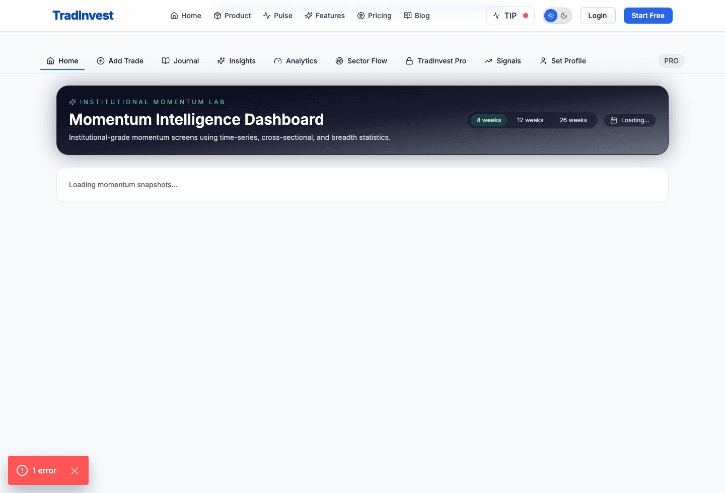 Momentum Lab screenshot